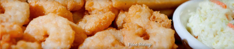 fresh fried shrimp and cole slaw